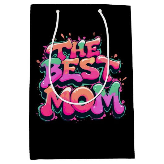 The Best mom style graffiti Medium Cadeauzakje (Voorkant)