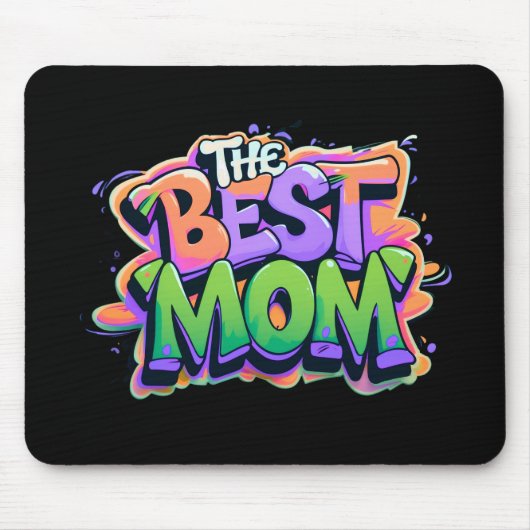 The Best mom style graffiti Muismat (Voorkant)