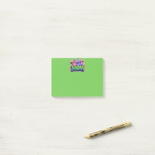 The Best mom style graffiti Post-it® Notes (Op bureau)