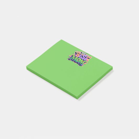 The Best mom style graffiti Post-it® Notes (Schuin)