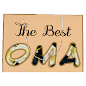 The Best Oma Gift Bag Groot Cadeauzakje (Achterkant)