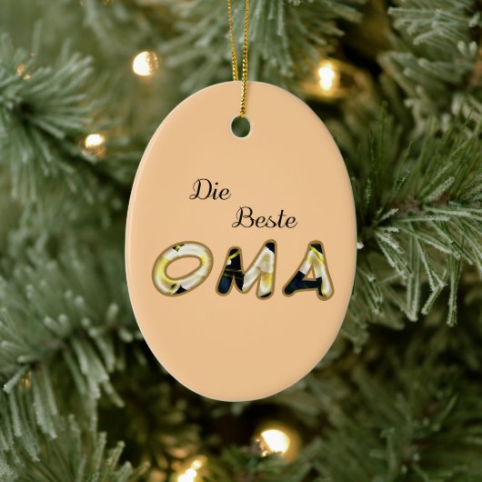 The Best Oma In German Ornament (Boom)