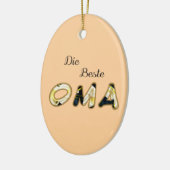 The Best Oma In German Ornament (Links)