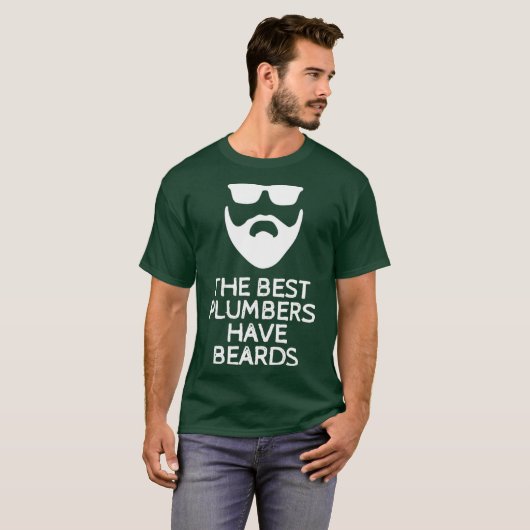 The Best Plumbers Have Beards T-shirt (Voorkant volledig)
