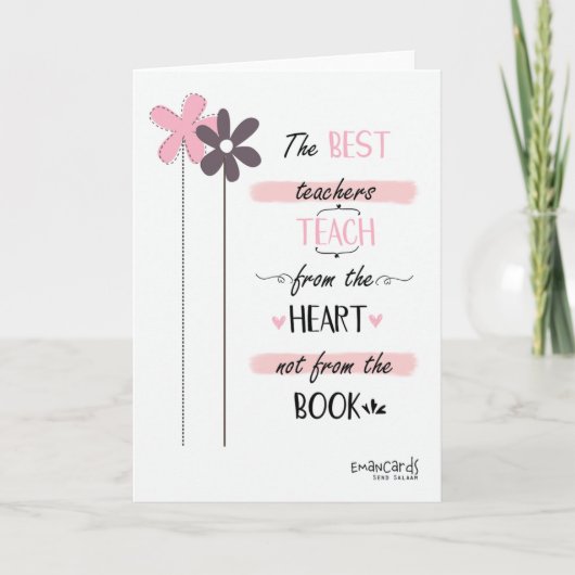 The Best Teacher Kaart (Voorkant)