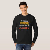 The Best Teacher Was Born In January Premium T-shirt (Voorkant volledig)