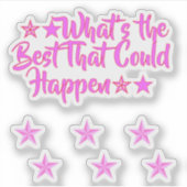 The Best That Could Happen | Positive Meme Girl Sticker (Voorkant)