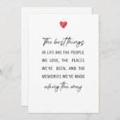 The Best Things in Life | Heartfelt Festive  Feestdagenkaart (Voorkant / Achterkant)