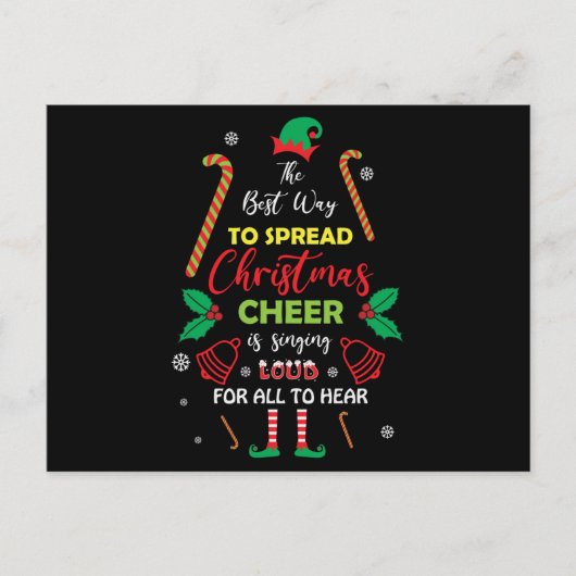 The Best Way to Spread Christmas Cheer is Singing Briefkaart (Voorkant)