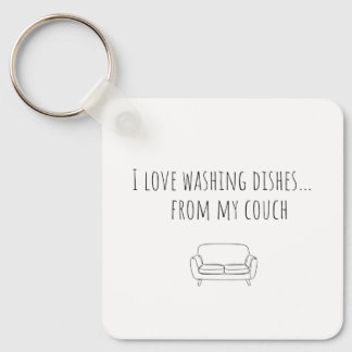 The best way to wash dishes sleutelhanger