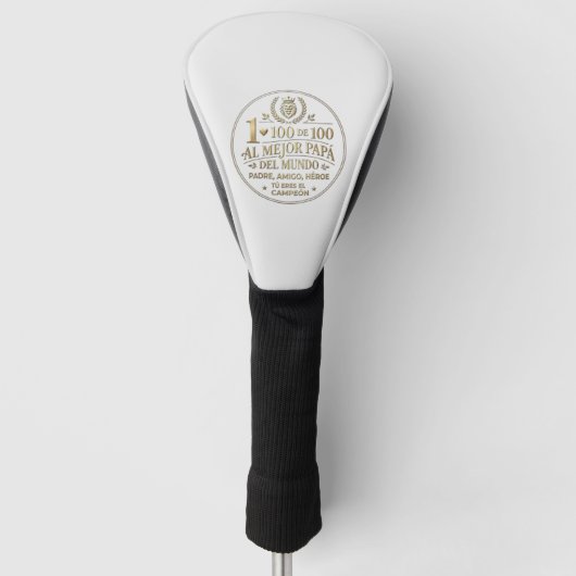The Best World Dad / Funda para Driver Golfheadcover (Voorkant)