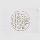 The Best World Dad / Toalla de Golf Golfhanddoek (Horizontaal)
