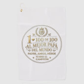 The Best World Dad / Toalla de Golf Golfhanddoek (Voorkant)