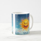 The Best Year Starts Now! Smiling Sun & Fireworks Koffiemok (Voorkant rechts)