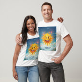 The Best Year Starts Now! Smiling Sun & Fireworks T-shirt (Unisex)
