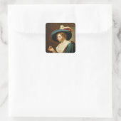 The Betrothal: The Bride, c.1630 Vierkante Sticker (Tas)