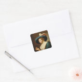 The Betrothal: The Bride, c.1630 Vierkante Sticker (Envelop)