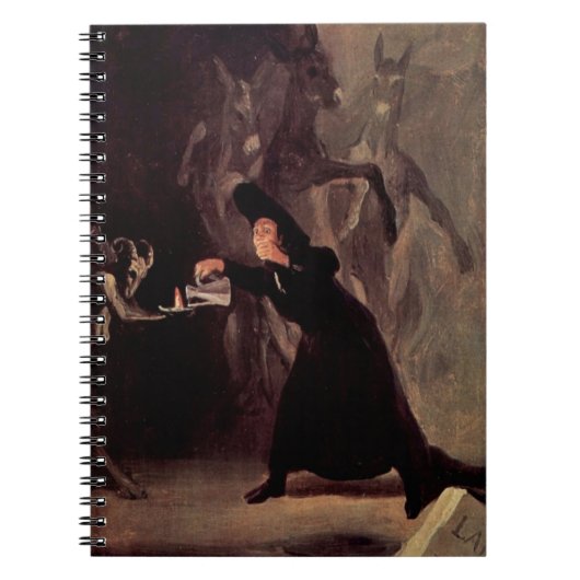 The Bewitched Man by Francisco Goya 1798 Notitieboek (Voorkant)