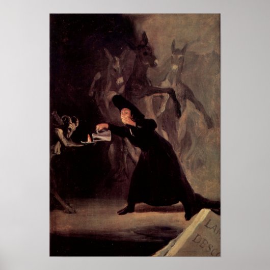 The Bewitched Man by Francisco Goya 1798 Poster (Voorkant)