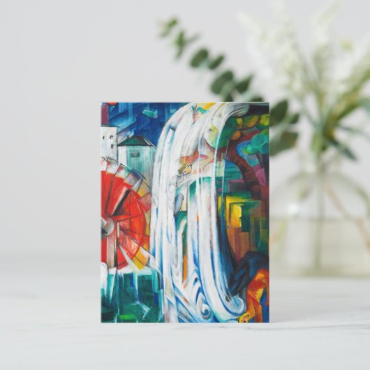 The Bewitched Mill door Franz Marc Feestdagenkaart (Staand voorkant)