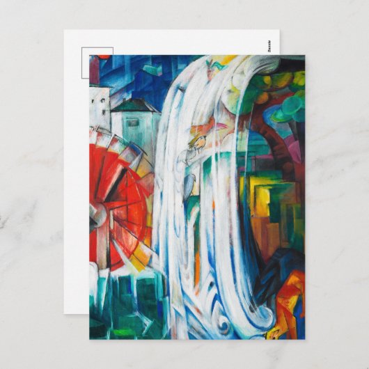 The Bewitched Mill door Franz Marc Feestdagenkaart (Voorkant / Achterkant)