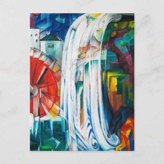 The Bewitched Mill door Franz Marc Feestdagenkaart (Voorkant)