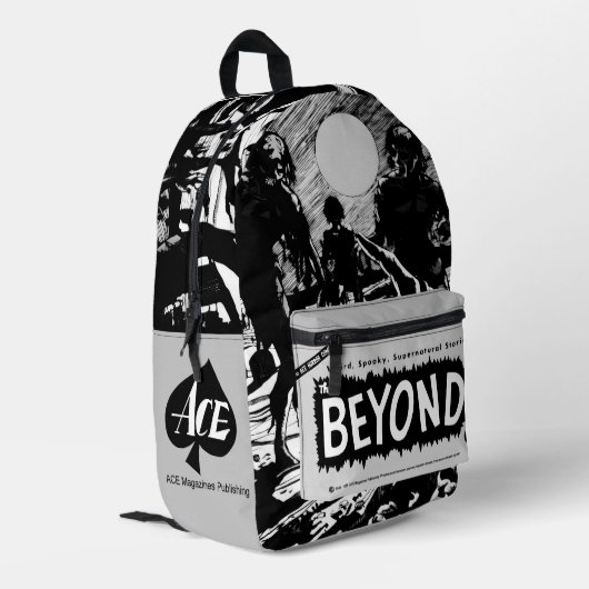 'The BEYOND' Horror stripboek rugzak (Achterkant Hoek Links)