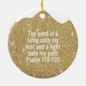 The Bible is our Compass Bible Verse Festive  ⛪️🎄 Keramisch Ornament (Achterkant)