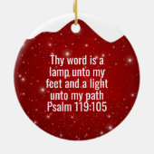 The Bible is our Compass Bible Verse Festive  ⛪️🎄 Keramisch Ornament (Achterkant)