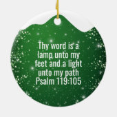 The Bible is our Compass Bible Verse Festive  ⛪️🎄 Keramisch Ornament (Achterkant)