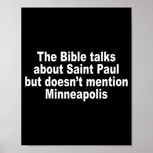 The Bible Talks About Saint-paul But Doesnt Mentio Poster (Voorkant)