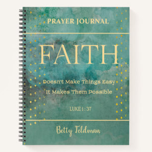 The Bible Verse Floral Prayer Journal Notitieboek