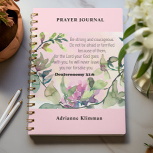 The Bible Verse Floral Prayer Journal Notitieboek