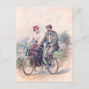The Bicycle Elopement, 1896 Briefkaart