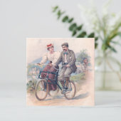 The Bicycle Elopement, 1896 Kaart (Staand voorkant)