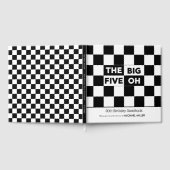 The Big 5 Oh Black White Checkered 50th Birthday Gastenboek (Volledig)