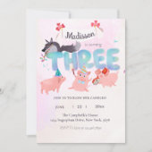 the big bad wolf and three little pigs kaart (Voorkant)