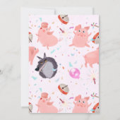 the big bad wolf and three little pigs kaart (Achterkant)