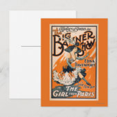 The Big Banner Show "The girl from Paris" Briefkaart (Voorkant / Achterkant)