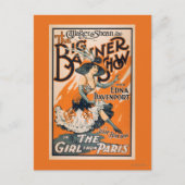 The Big Banner Show "The girl from Paris" Briefkaart (Voorkant)