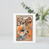 The Big Banner Show "The girl from Paris" Briefkaart (Staand voorkant)