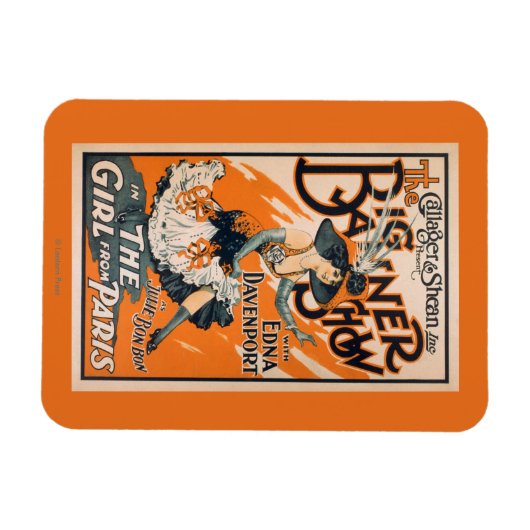 The Big Banner Show "The girl from Paris" Magneet (Horizontaal)