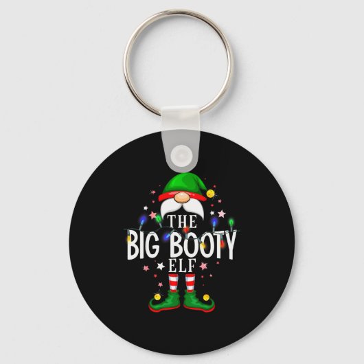 The Big Booty Elf Christmas Family Pajama Party Sleutelhanger (Voorkant)