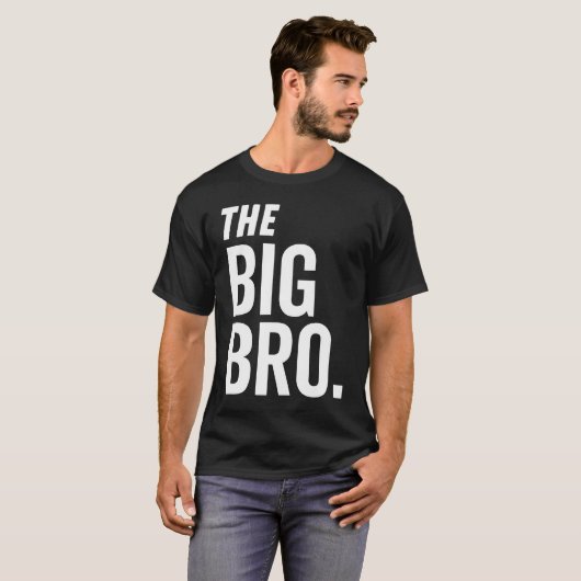The Big Bro Brother Sibling Family Baby T-shirt (Voorkant volledig)