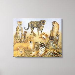 The Big Cats Canvas Afdruk