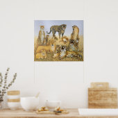 The Big Cats Poster (Keuken)