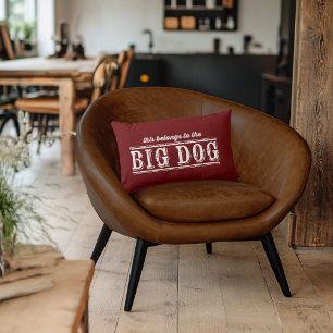 The Big Dog T-Shirt Lumbar Pillow Kussen