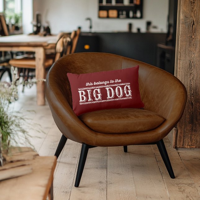 The Big Dog T-Shirt Lumbar Pillow Kussen (Creator heeft geüpload)
