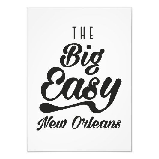 The Big Easy New Orleans Foto Afdruk (Voorkant)