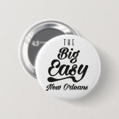 The Big Easy New Orleans Ronde Button 5,7 Cm (Voorkant /achterkant)